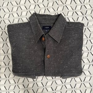 Grey Heather J.Crew Men's Button Down - Medium